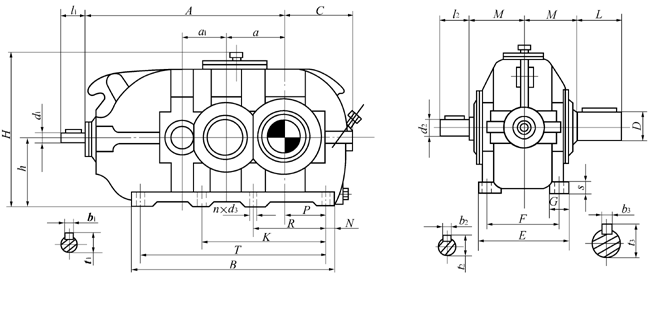 DBY、DBYK硬齒面減速機(jī)熱功率